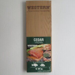 Western Grilling Cedar Planks Food Vegetables Meat Fish BBQ Grill 14" x 5"  NWT
